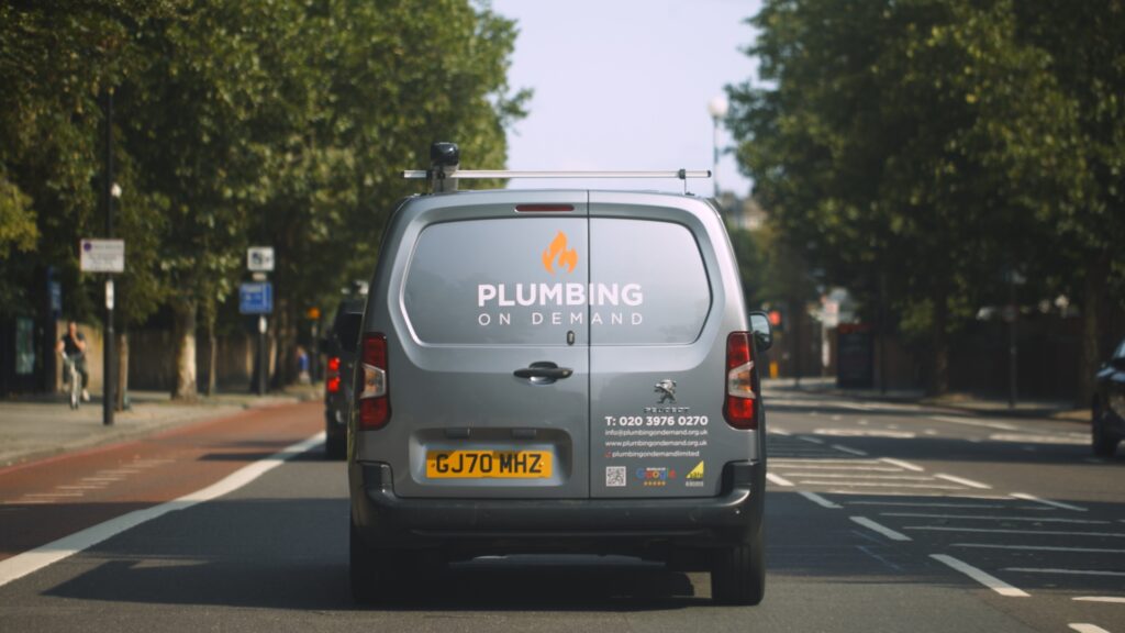 Partner with us showing grey van from Plumbing On Demand